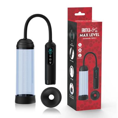 Automatic MXL1 - Ekstra Büyük Hazneli Yedek Başlıklı 6 Emiş Modlu Dijital Ekran Profesyonel Otomatik Penis Pompası