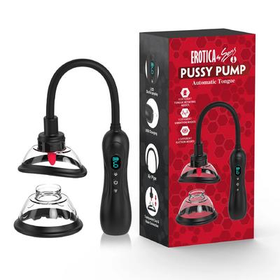 Automatic Tongue - 9 Emiş Modlu 9 Titreşim ve Rotasyon Dil Hareketli Profesyonel Otomatik Göğüs ve Vajina Vakum Pompası