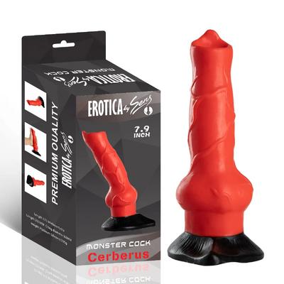 Monster Cock Cerberus - Silicone Realistic Animal Dog Dildo Silikon Gerçekçi Doku Köpek Yapay Penis
