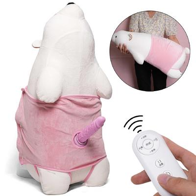 Polar Bear Sex Machine - Şarjlı Kumandalı İleri Geri Hareketli Isıtmalı Titreşimli Peluş Ayı Sex Makinesi