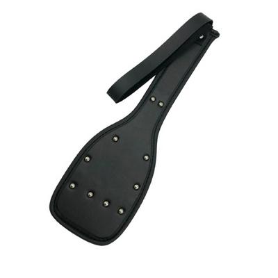 ExotiKiss Siyah Deri Görünümlü Fetiş Kamçı Tipi Vurma Aparatı – Paddle