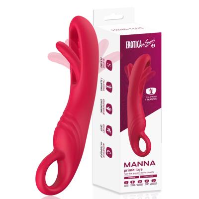 Exotikiss  Manna Şarjlı Tutma Aparatlı Yeni Nesil Çırpma Hareketli Kavisli G Nokta Uyarıcı Vibratör