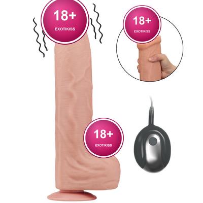 Wesley 37 CM Çift Katmanlı Ultra Yumuşak Dokulu Büyük Boy Titreşimli Yetişkin Ürünü