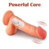 Alvin - Kumandalı Vantuzlu Güçlü Titreşimli Gerçekçi Yapay Penis Realistik Dokuda Dildo 18 CM