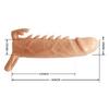 EMMITT 4 CM Uzatmalı Klitoris Uyarıcı Testis Halkalı Silikon Penis Kılıfı