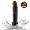 Jadon - Kumandalı Vantuzlu Güçlü Titreşimli Gerçekçi Zenci Yapay Penis Realistik Dokuda Dildo 23 CM