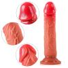 Kirk - Ultra Yumuşak Doku Testissiz Realistik Dildo Çift Katmanlı Silikon Gerçekçi Yapay Penis 17 CM