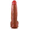 Paul - Ultra Yumuşak Dokulu Realistik Dildo Çift Katmanlı Silikon Gerçekçi Yapay Penis 32 CM