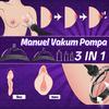 Pussy Pump Classic - Değiştirilebilir 5 Başlıklı Tetikli Profesyonel Göğüs ve Vajina Vakum Pompası Set