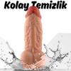 Rex - King Size Realistic Fat Dildo Çok Kalın Kısa Boy Gerçekçi Doku Realistik Yapay Penis 21x6 CM