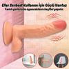Ryan - Kumandalı Vantuzlu Güçlü Titreşimli Gerçekçi Yapay Penis Realistik Dokuda Dildo 21 CM