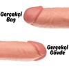 Stew - King Size Realistic Giant Dildo Kalın Büyük Boy Gerçekçi Doku Testissiz Realistik Yapay Penis 26x5.3 CM