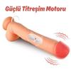 Thomas - Kumandalı Büyük Boy Güçlü Titreşimli Gerçekçi Yapay Penis Realistik Dokuda Dildo 28 CM