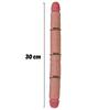 Victor - Sliding Skin Ultra Soft Realistic Double Ended Dildo Hareketli Kayar Deri Çift Katmanlı Çift Taraflı Gerçekçi Yapay Penis 30 CM