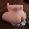 Zion - Anal Vajina Girişli 12 CM Yapay Penisli Isıtmalı Titreşimli Realistik Kalça Mastürbatör Trans Manken 2.6 KG