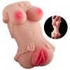 Amelia - Kolay Saklanabilir Cep Boy Titreşimli Isıtmalı Suni Vajina Realistik Mastürbatör 13 CM