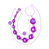Anal Beads Pull Ring Tutma Halkalı Dereceli Toplar Silikon Mor Anal Boncuk