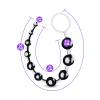 Anal Beads Pull Ring Tutma Halkalı Dereceli Toplar Silikon Siyah Anal Boncuk