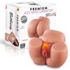1.1 Kg Titreşimli ve Isıtmalı Realistik Kalça Mastürbatör – Anal & Vajina Girişli