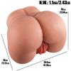 1.1 Kg Titreşimli ve Isıtmalı Realistik Kalça Mastürbatör – Anal & Vajina Girişli