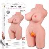 3.9 Kg Büyük Boy Yarım Vücut Realistik Manken Anal Vajinal 2 in 1 Titreşimli ve Isıtmalı Suni Vajina