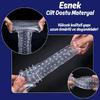 Gerçekçi Doku Penis Büyütücü ve Kalınlaştırıcı 4 CM Uzatmalı Şeffaf Realistik Penis Kılıfı 21 CM