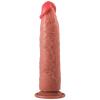 Hardy - Ultra Yumuşak Doku Testissiz Realistik Dildo Çift Katmanlı Silikon Gerçekçi Yapay Penis 22 CM