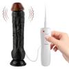 Jadon - Kumandalı Vantuzlu Güçlü Titreşimli Gerçekçi Zenci Yapay Penis Realistik Dokuda Dildo 23 CM