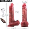 İleri Geri Hareketli ve Rotasyonlu, Isıtmalı, Damarlı Dildo