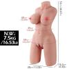 Ultra Büyük 7.5 kg İskeletli Yarım Vücut Manken – Anal & Vajinal Girişli, Isıtmalı & Titreşimli - Lana