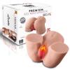2.2 Kg Anal Vajinal 2 in 1 Titreşimli Isıtmalı Realistik Kalça Vajina