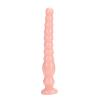 LIFELIKE VIBE Ultra Realistik Dokulu Boğumlu Anal Butt Plug 27 CM - Ten Rengi