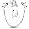 Nipple Clamps with Chain 30 CM Paslanmaz Çelik Zincirli Göğüs Uyarıcı Kolyeli Meme Ucu Klipsi