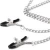 Nipple Clamps with Chain 30 CM Paslanmaz Çelik Zincirli Göğüs Uyarıcı Kolyeli Meme Ucu Klipsi