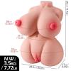 3.5 Kg 3‑in‑1 Titreşimli Isıtmalı Masturbator – Anal, Vajinal & Göğüs Girişli Suni Vajina