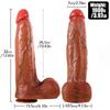 Paul - Ultra Yumuşak Dokulu Realistik Dildo Çift Katmanlı Silikon Gerçekçi Yapay Penis 32 CM