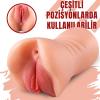 Exotikiss Premium Masturbator Candice - Realistik Dokulu Anal Vajinal 2 in 1 Titreşimli Suni Vajina