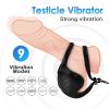 Exotikiss Lock Pro Şarjlı Güçlü Titreşimli Testis ve Penis Halkalı Testis Masaj Vibratörü