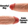 Rex - King Size Realistic Fat Dildo Çok Kalın Kısa Boy Gerçekçi Doku Realistik Yapay Penis 21x6 CM