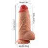 Rex - King Size Realistic Fat Dildo Çok Kalın Kısa Boy Gerçekçi Doku Realistik Yapay Penis 21x6 CM