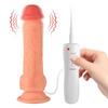 Ricky - Kumandalı Vantuzlu Güçlü Titreşimli Gerçekçi Yapay Penis Realistik Dokuda Dildo 20 CM
