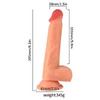 Ricky - Kumandalı Vantuzlu Güçlü Titreşimli Gerçekçi Yapay Penis Realistik Dokuda Dildo 20 CM