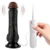 Ricky - Kumandalı Vantuzlu Güçlü Titreşimli Gerçekçi Zenci Yapay Penis Realistik Dokuda Dildo 20 CM