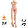 Riley - İskeletli Yarım Realistik Manken Anal Vajina Çift Girişli Isıtmalı Titreşimli Mastürbatör 6.2 KG