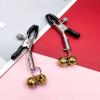 Sarı Zilli Göğüs Uyarıcı Meme Ucu Klipsi Nipple Clamps With Yellow Bell