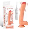 Thomas - Kumandalı Büyük Boy Güçlü Titreşimli Gerçekçi Yapay Penis Realistik Dokuda Dildo 28 CM