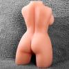 Cep Tipi 2‑in‑1 Titreşimli Isıtmalı Anal & Vajinal Girişli Gerçekçi Suni Vajina - Tracy