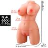 Cep Tipi 2‑in‑1 Titreşimli Isıtmalı Anal & Vajinal Girişli Gerçekçi Suni Vajina - Tracy