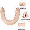 Ultra Soft Realistic Double Ended Dildo Yumuşak Doku Gerçekçi Çift Taraflı Realistik Yapay Penis 33 CM