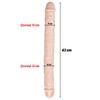 Ultra Soft Realistic Double Ended Dildo Yumuşak Doku Gerçekçi Çift Taraflı Büyük Boy Realistik Yapay Penis 43 CM
